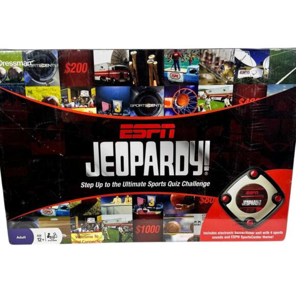 ESPN‎ Jeopardy Ultimate Sports Quiz Challenge Game Factory Sealed 2008 New